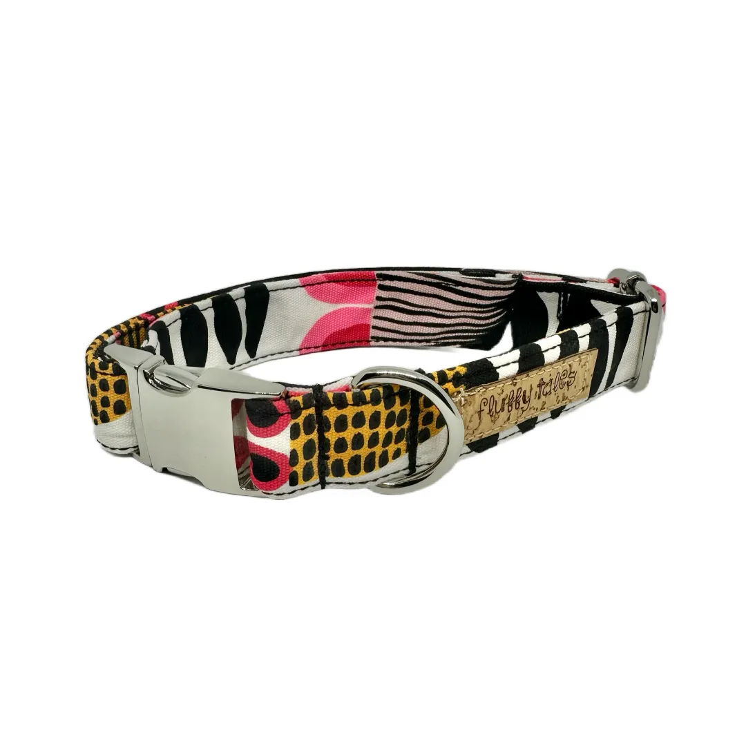 The 'White Tulip Flowers' Dog Collar