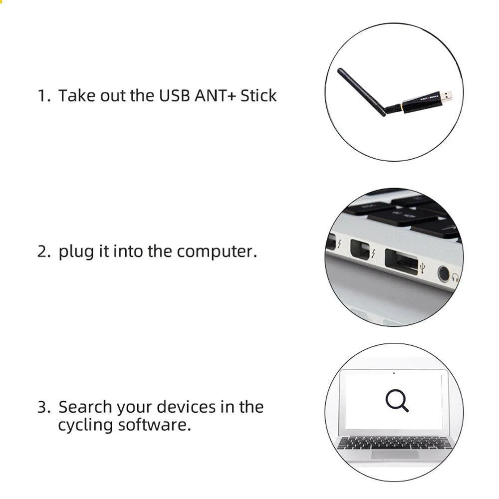 ThinkRider ANT  USB Enhanced Transmitter Receiver Compatible Garmin Bicycle Computer ANT Stick Speed Cadence Sensor