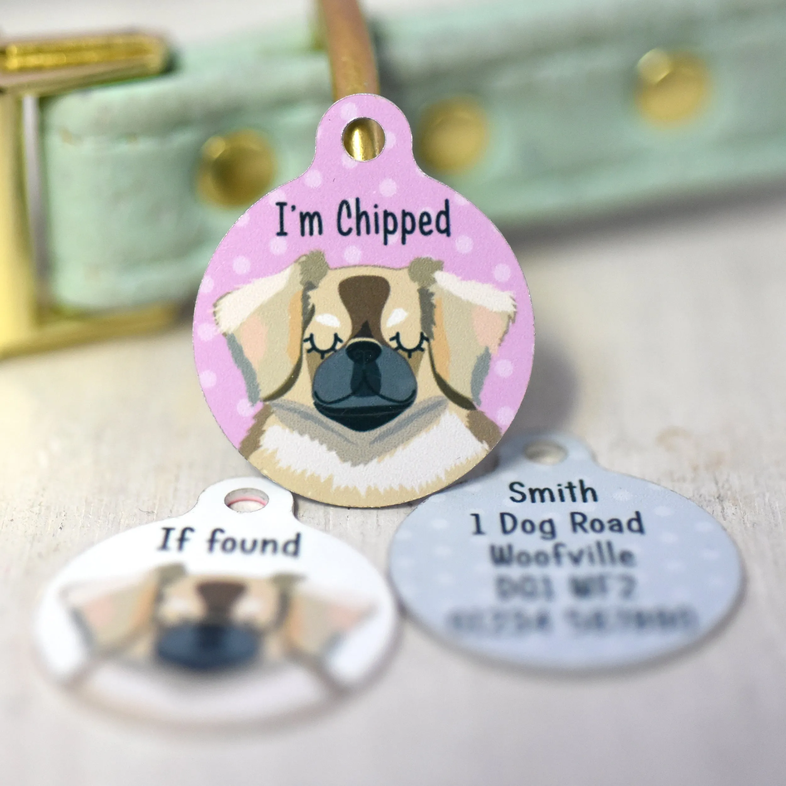 Tibetan Spaniel Personalised Dog Tag