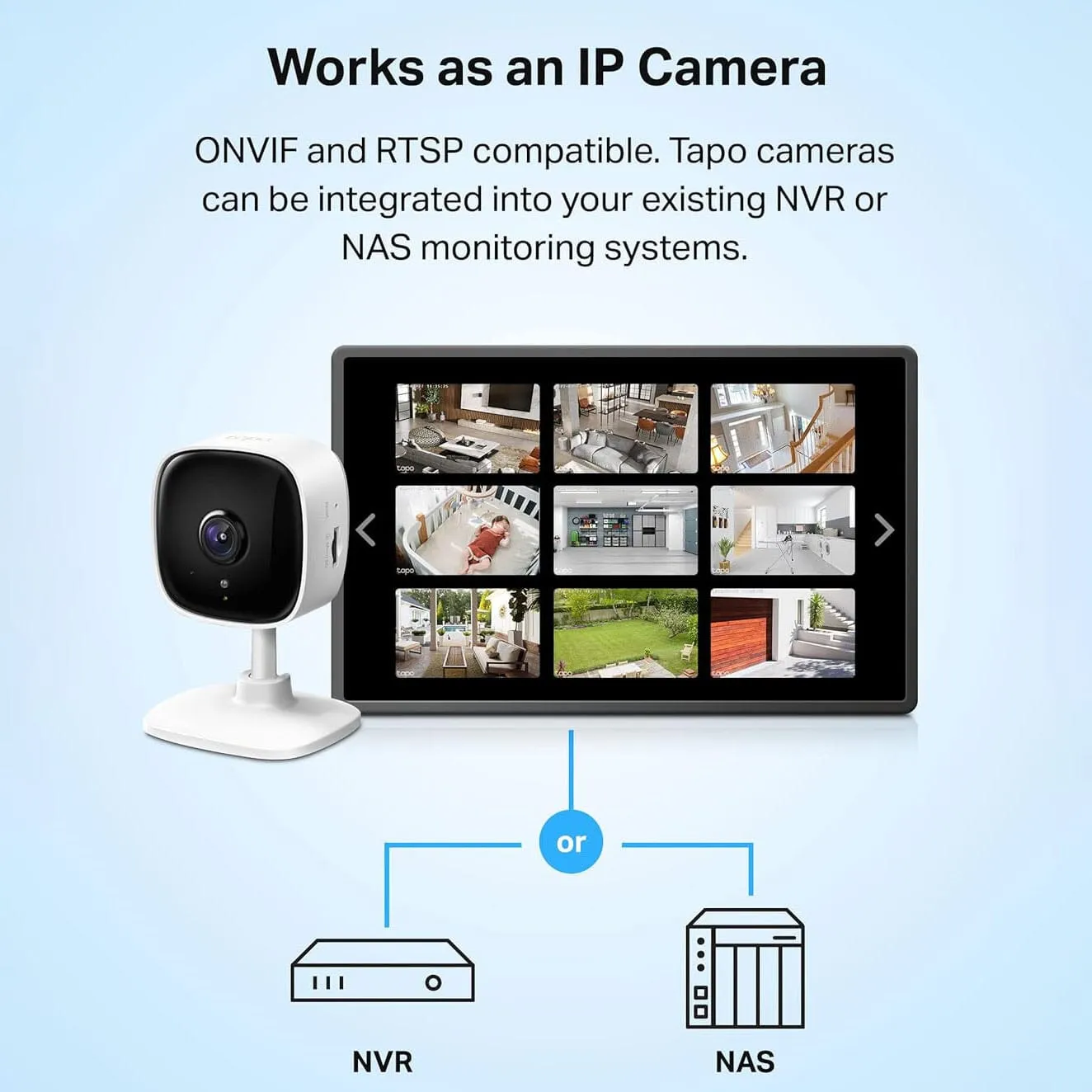 TP-Link Tapo 1080P Indoor Security Camera for Baby Monitor  (Refurbished)