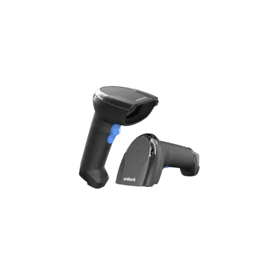 Unitech, MS851B Rugged Bluetooth, 1D Laser Barcode Scanner, Charging Cradle
