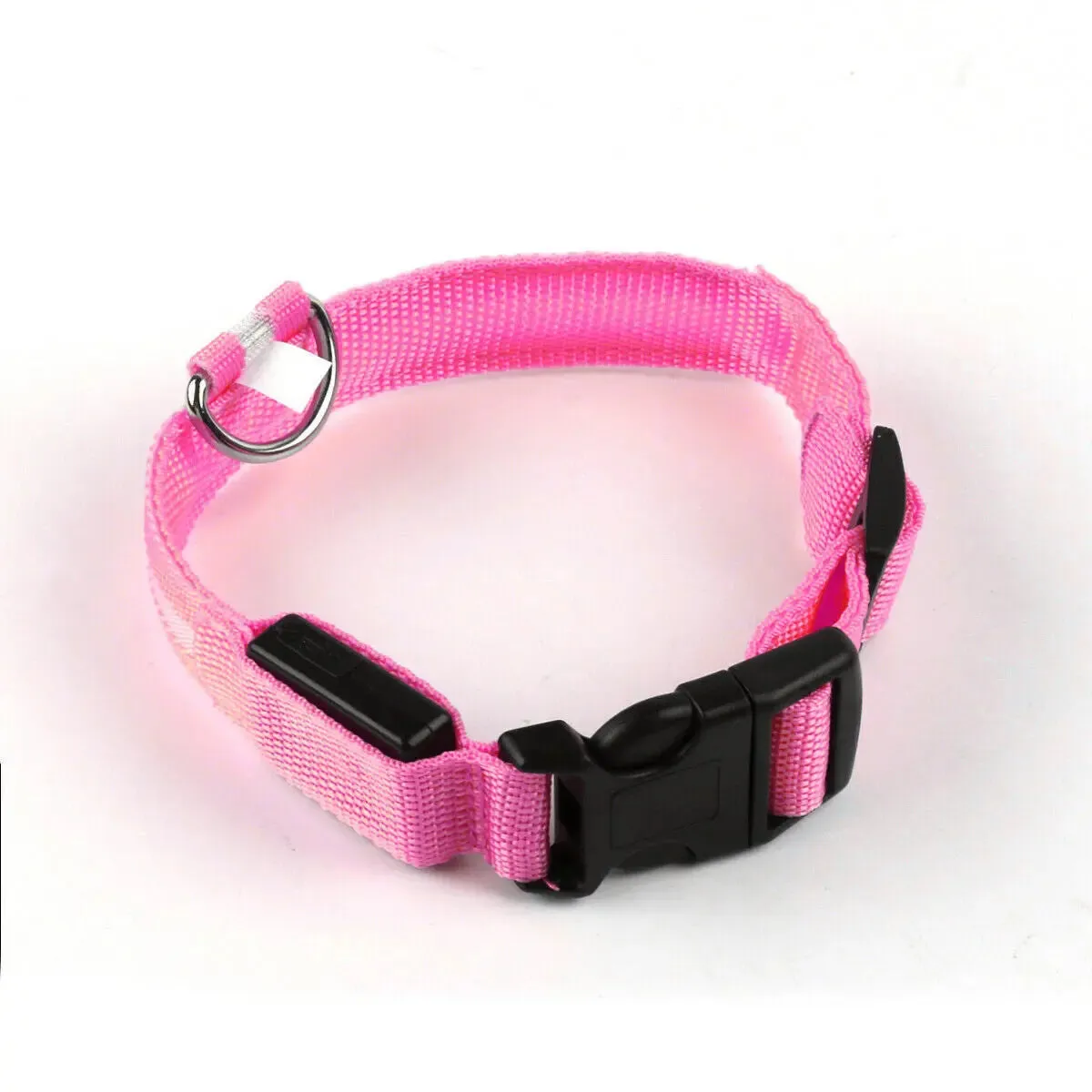 USB Rechargeable Collar USB Rechargeable LED Pet Dog Collar Flashing Luminous Safety Light up Nylon UK