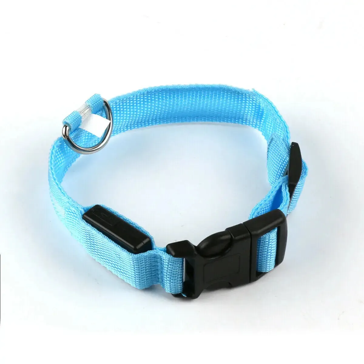 USB Rechargeable Collar USB Rechargeable LED Pet Dog Collar Flashing Luminous Safety Light up Nylon UK