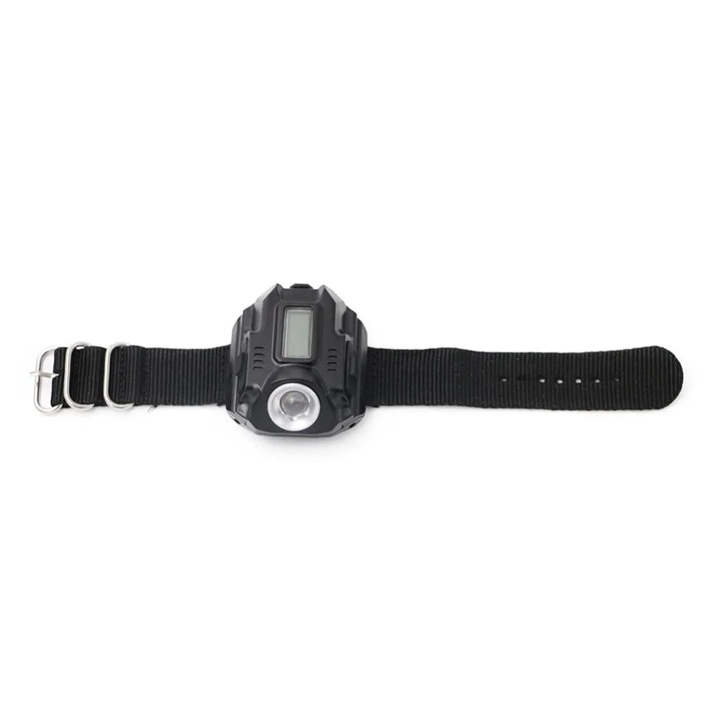Waterproof USB Rechargeable LED Flashlight Wristwatch
