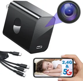 WIFI Charger Camera with Night Vision & Human Detection (2.4 Ghz & 5 Ghz)
