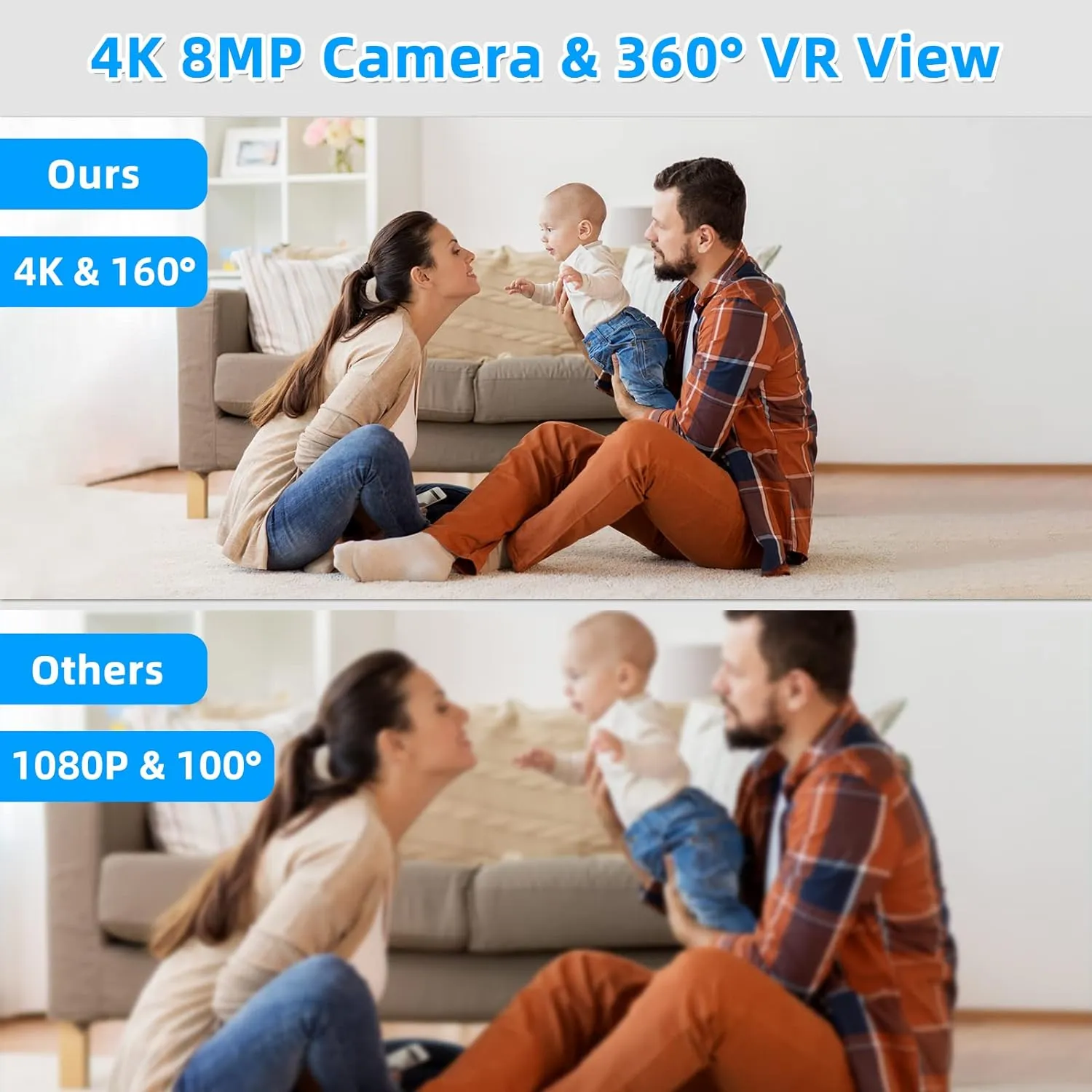 WIFI Charger Camera with Night Vision & Human Detection (2.4 Ghz & 5 Ghz)