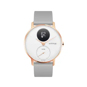 Withings Steel HR Hybrid Smartwatch - 36mm Rose Gold / Grey
