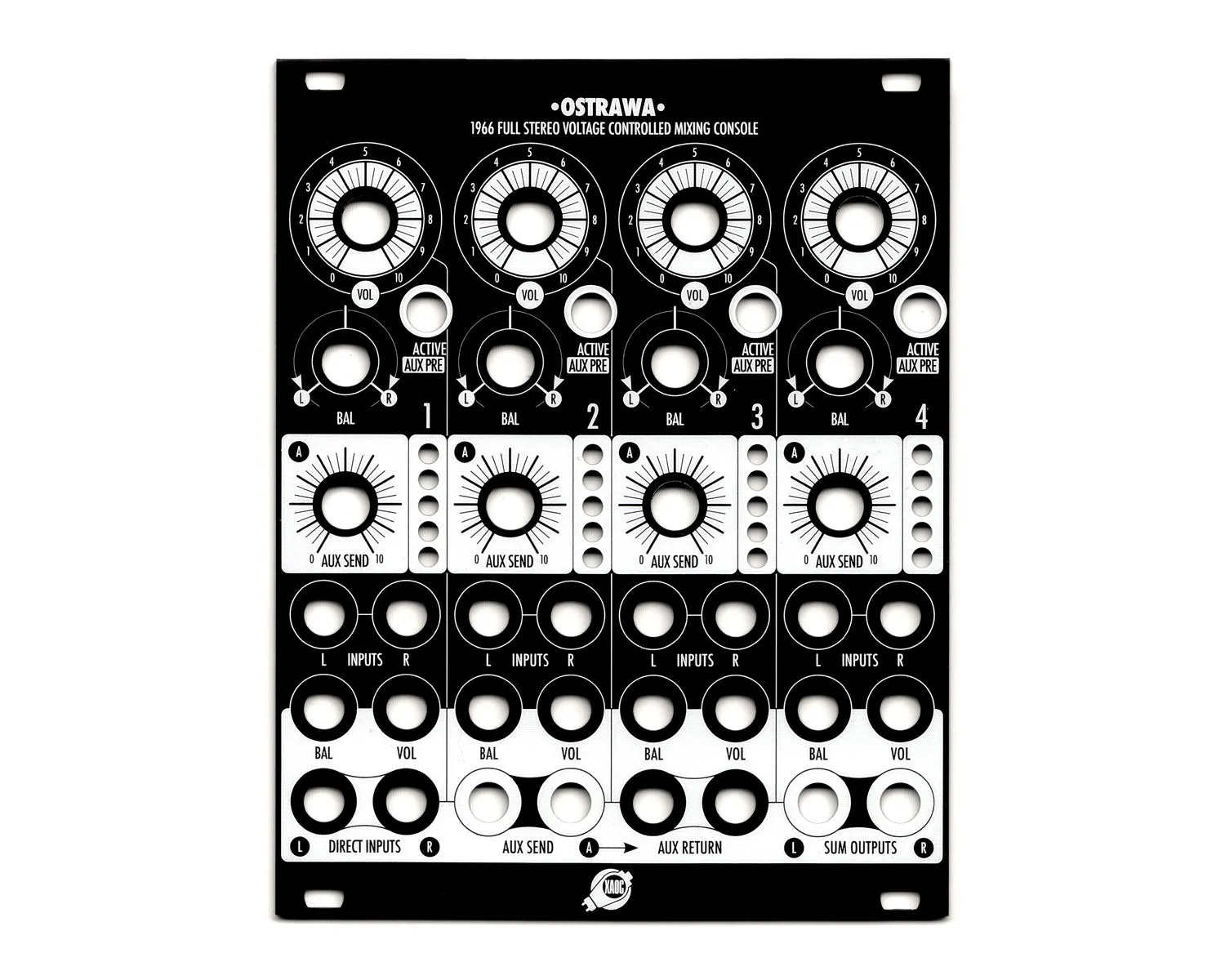 XAOC Devices OSTRAWA Replacement Panel - Black